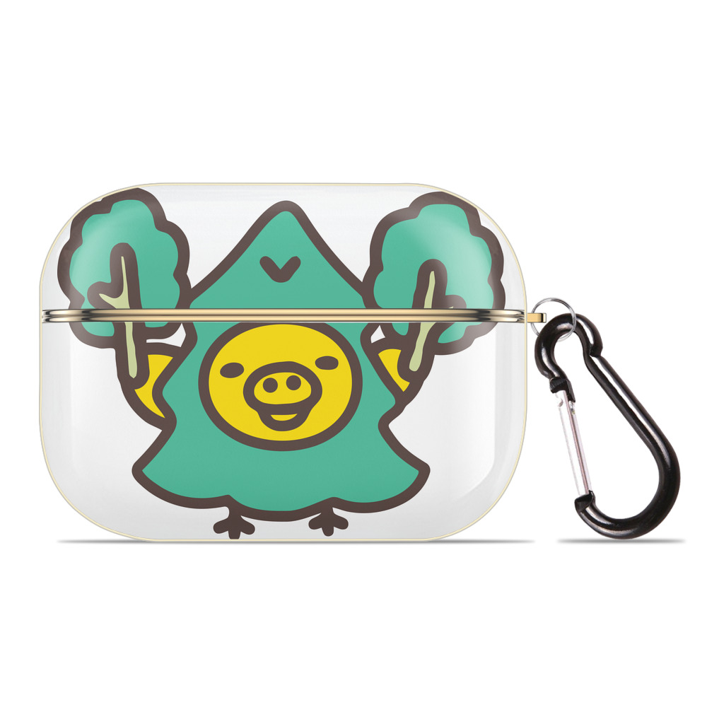 （画像用） リラックマ リラックマ キイロイトリ Rilakkuma Korilakkuma Kiiroitori 【AirPods Pro用】ハードシェル保護ケース｜耐衝撃・防指紋・カラビナ付き商品仕様