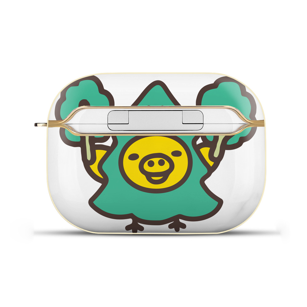 （画像用） リラックマ リラックマ キイロイトリ Rilakkuma Korilakkuma Kiiroitori 【AirPods Pro用】ハードシェル保護ケース｜耐衝撃・防指紋・カラビナ付き商品仕様