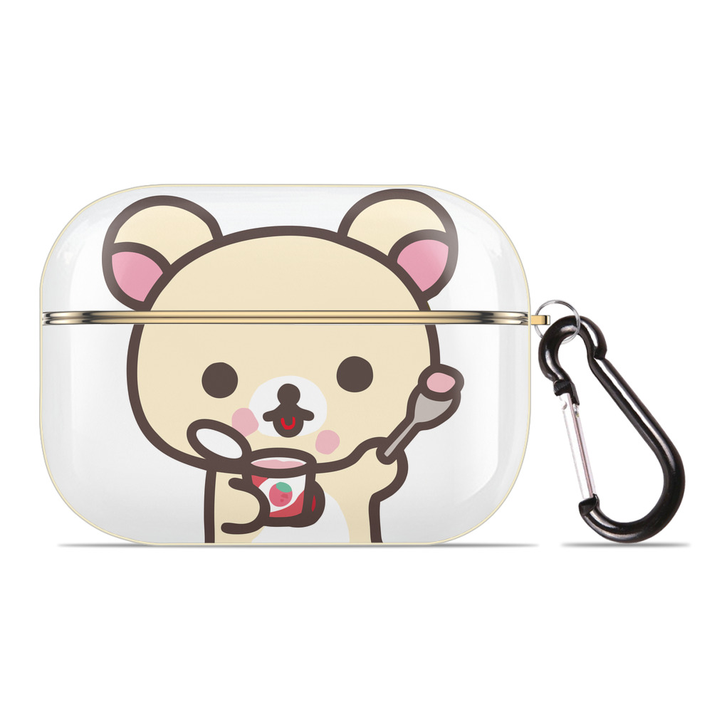 （画像用） リラックマ リラックマ キイロイトリ Rilakkuma Korilakkuma Kiiroitori 【AirPods Pro用】ハードシェル保護ケース｜耐衝撃・防指紋・カラビナ付き商品仕様