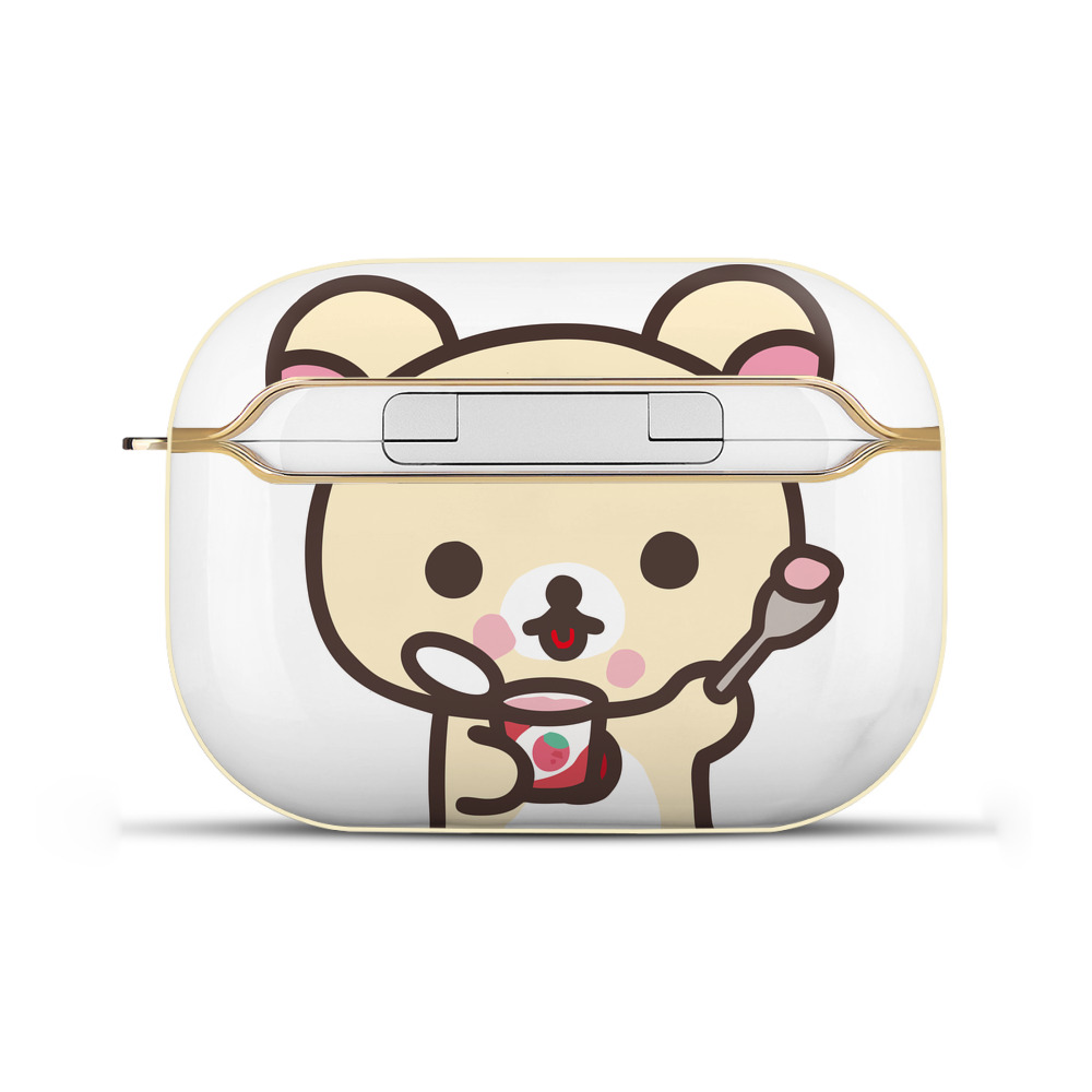 （画像用） リラックマ リラックマ キイロイトリ Rilakkuma Korilakkuma Kiiroitori 【AirPods Pro用】ハードシェル保護ケース｜耐衝撃・防指紋・カラビナ付き商品仕様