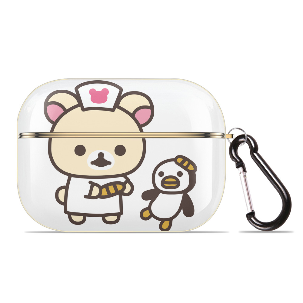 （画像用） リラックマ リラックマ キイロイトリ Rilakkuma Korilakkuma Kiiroitori 【AirPods Pro用】ハードシェル保護ケース｜耐衝撃・防指紋・カラビナ付き商品仕様