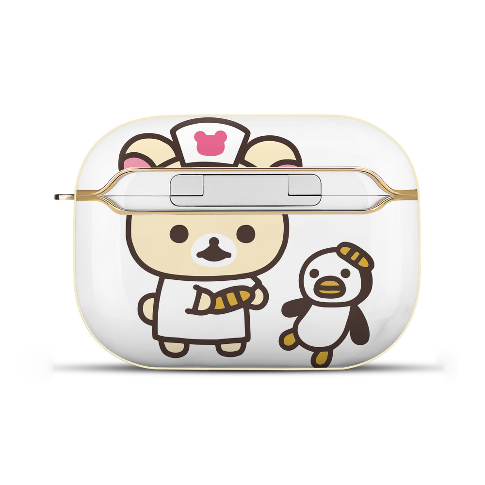 （画像用） リラックマ リラックマ キイロイトリ Rilakkuma Korilakkuma Kiiroitori 【AirPods Pro用】ハードシェル保護ケース｜耐衝撃・防指紋・カラビナ付き商品仕様