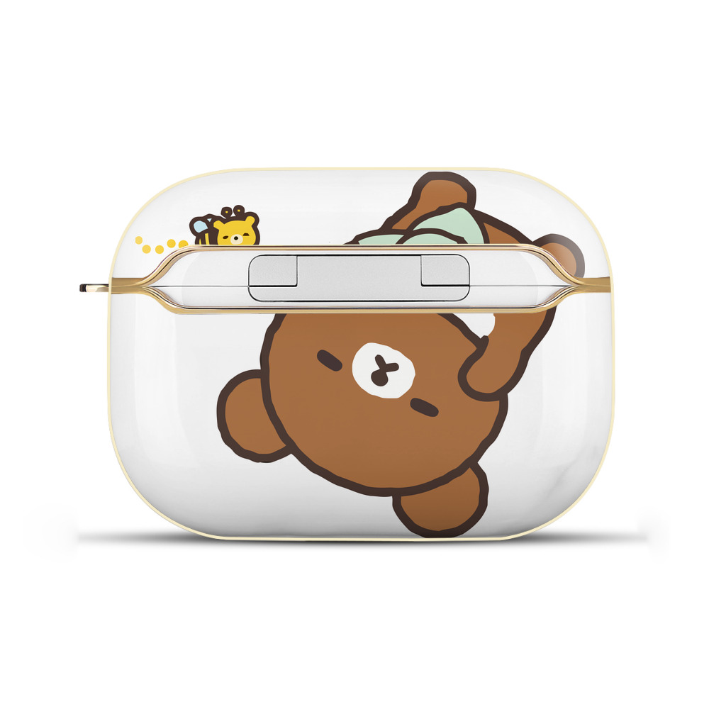 （画像用） リラックマ リラックマ キイロイトリ Rilakkuma Korilakkuma Kiiroitori 【AirPods Pro用】ハードシェル保護ケース｜耐衝撃・防指紋・カラビナ付き商品仕様