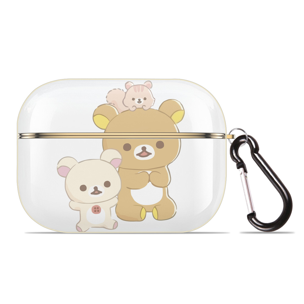 （画像用） リラックマ リラックマ キイロイトリ Rilakkuma Korilakkuma Kiiroitori 【AirPods Pro用】ハードシェル保護ケース｜耐衝撃・防指紋・カラビナ付き商品仕様