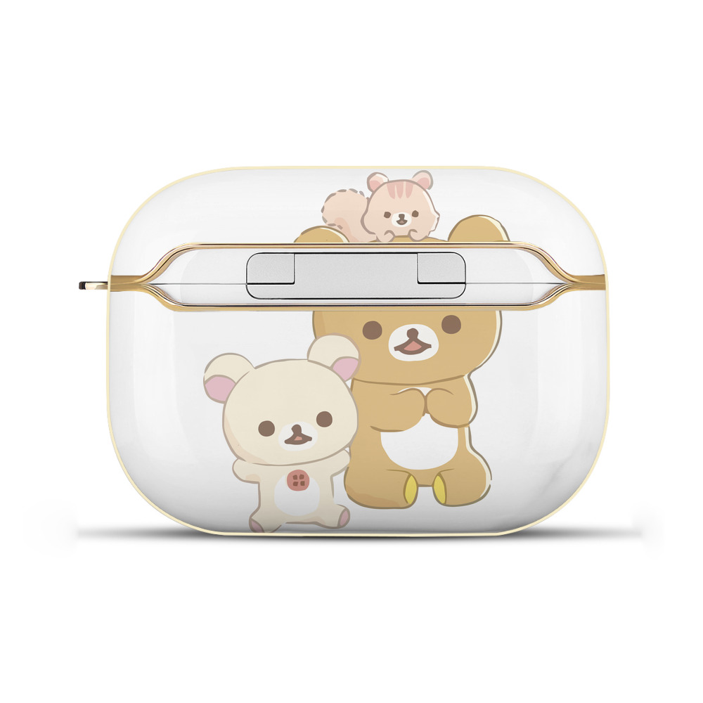 （画像用） リラックマ リラックマ キイロイトリ Rilakkuma Korilakkuma Kiiroitori 【AirPods Pro用】ハードシェル保護ケース｜耐衝撃・防指紋・カラビナ付き商品仕様
