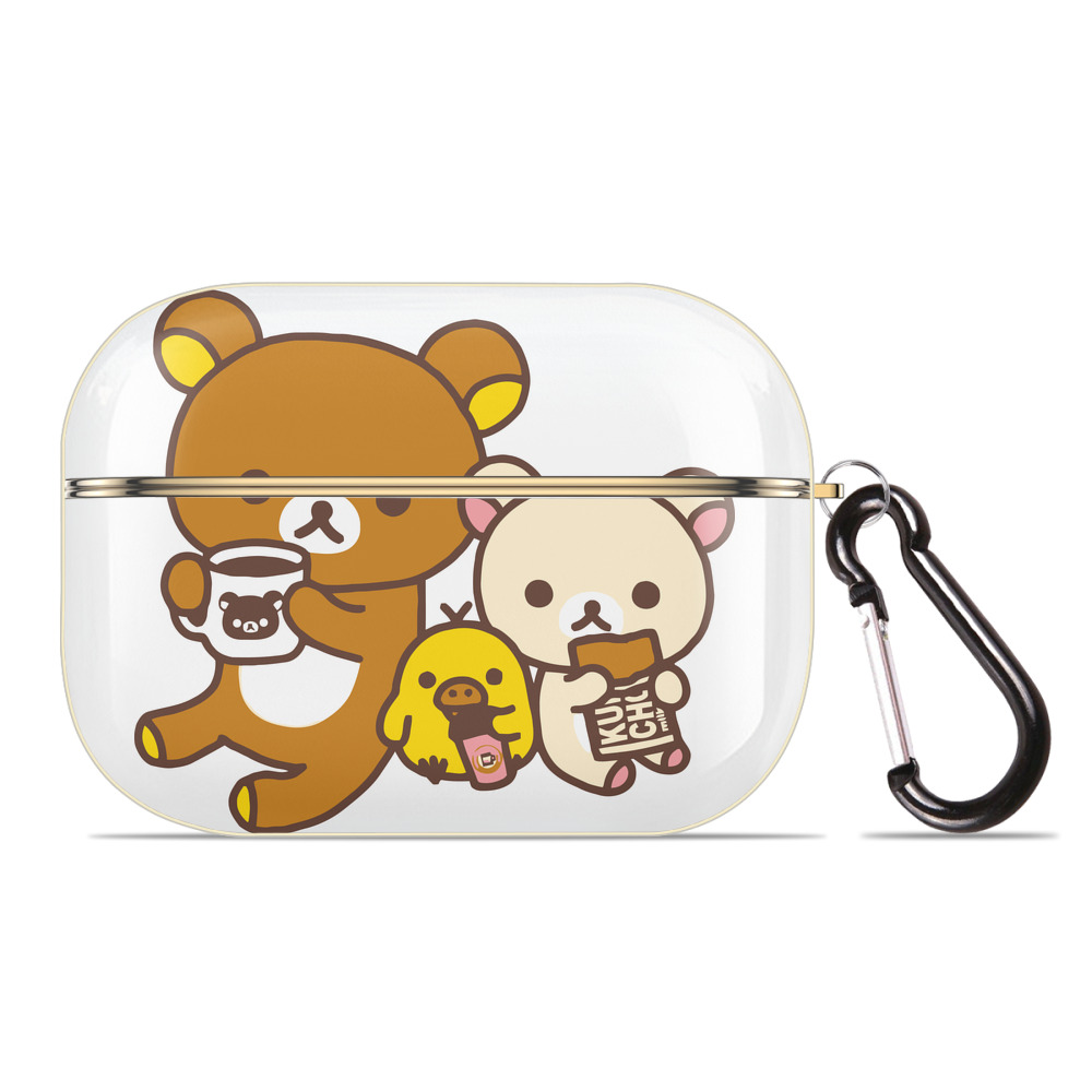 （画像用） リラックマ リラックマ キイロイトリ Rilakkuma Korilakkuma Kiiroitori 【AirPods Pro用】ハードシェル保護ケース｜耐衝撃・防指紋・カラビナ付き商品仕様