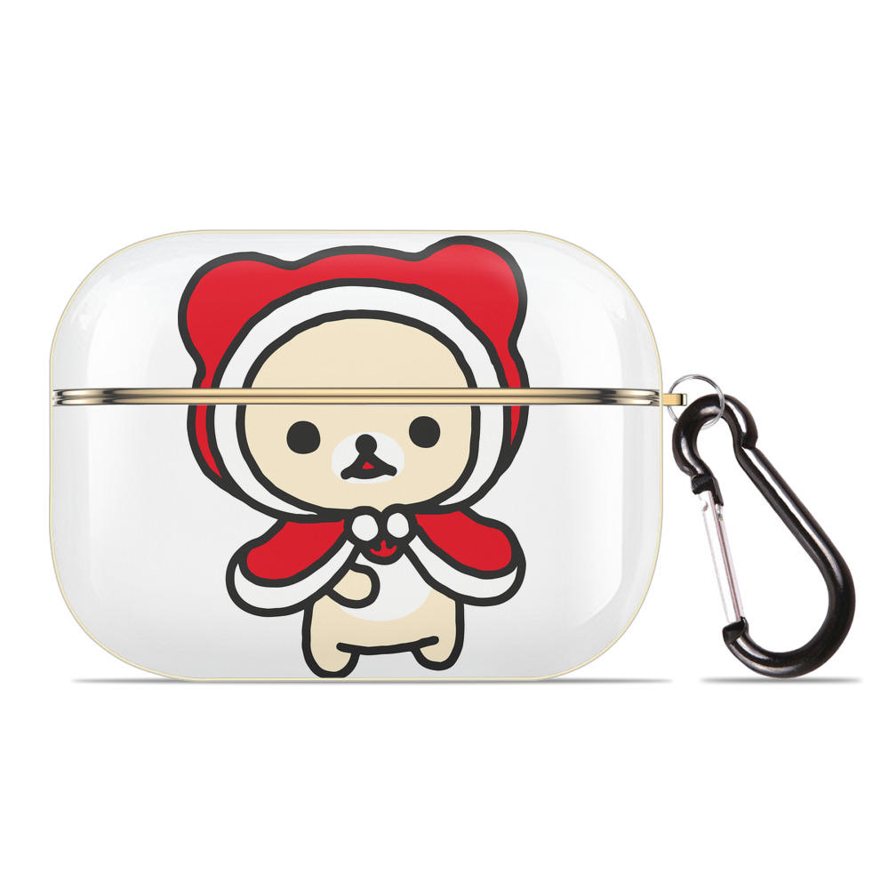 （画像用） リラックマ リラックマ キイロイトリ Rilakkuma Korilakkuma Kiiroitori 【AirPods Pro用】ハードシェル保護ケース｜耐衝撃・防指紋・カラビナ付き商品仕様