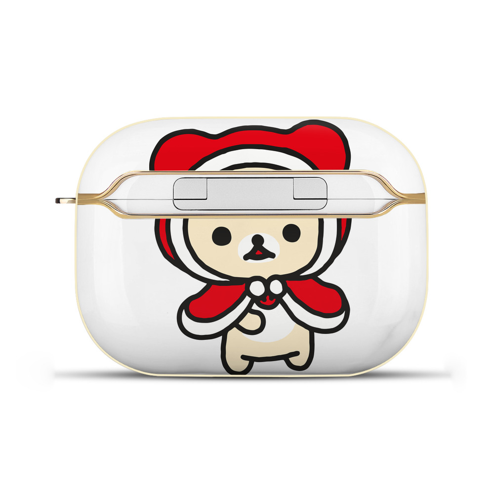 （画像用） リラックマ リラックマ キイロイトリ Rilakkuma Korilakkuma Kiiroitori 【AirPods Pro用】ハードシェル保護ケース｜耐衝撃・防指紋・カラビナ付き商品仕様