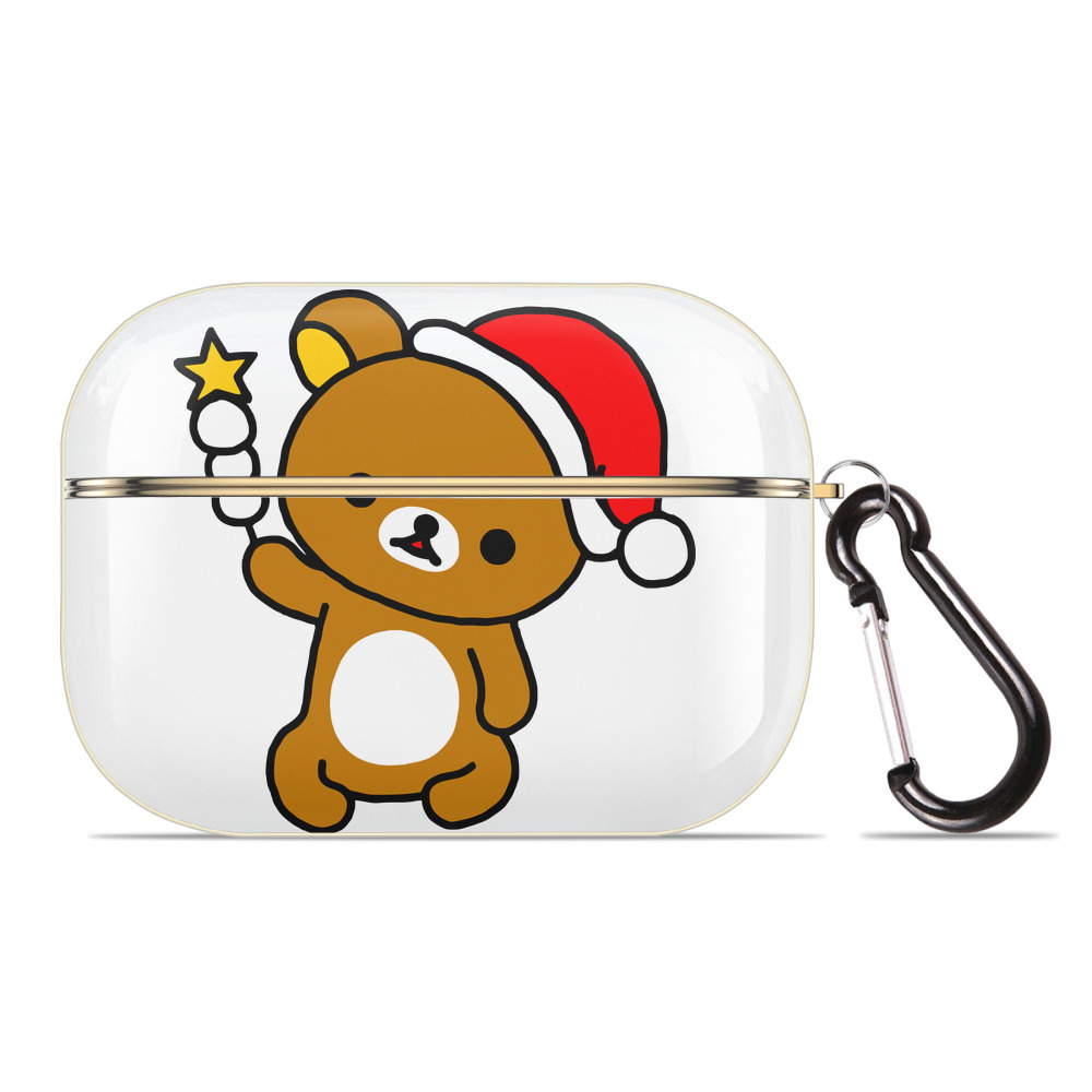 （画像用） リラックマ リラックマ キイロイトリ Rilakkuma Korilakkuma Kiiroitori 【AirPods Pro用】ハードシェル保護ケース｜耐衝撃・防指紋・カラビナ付き商品仕様