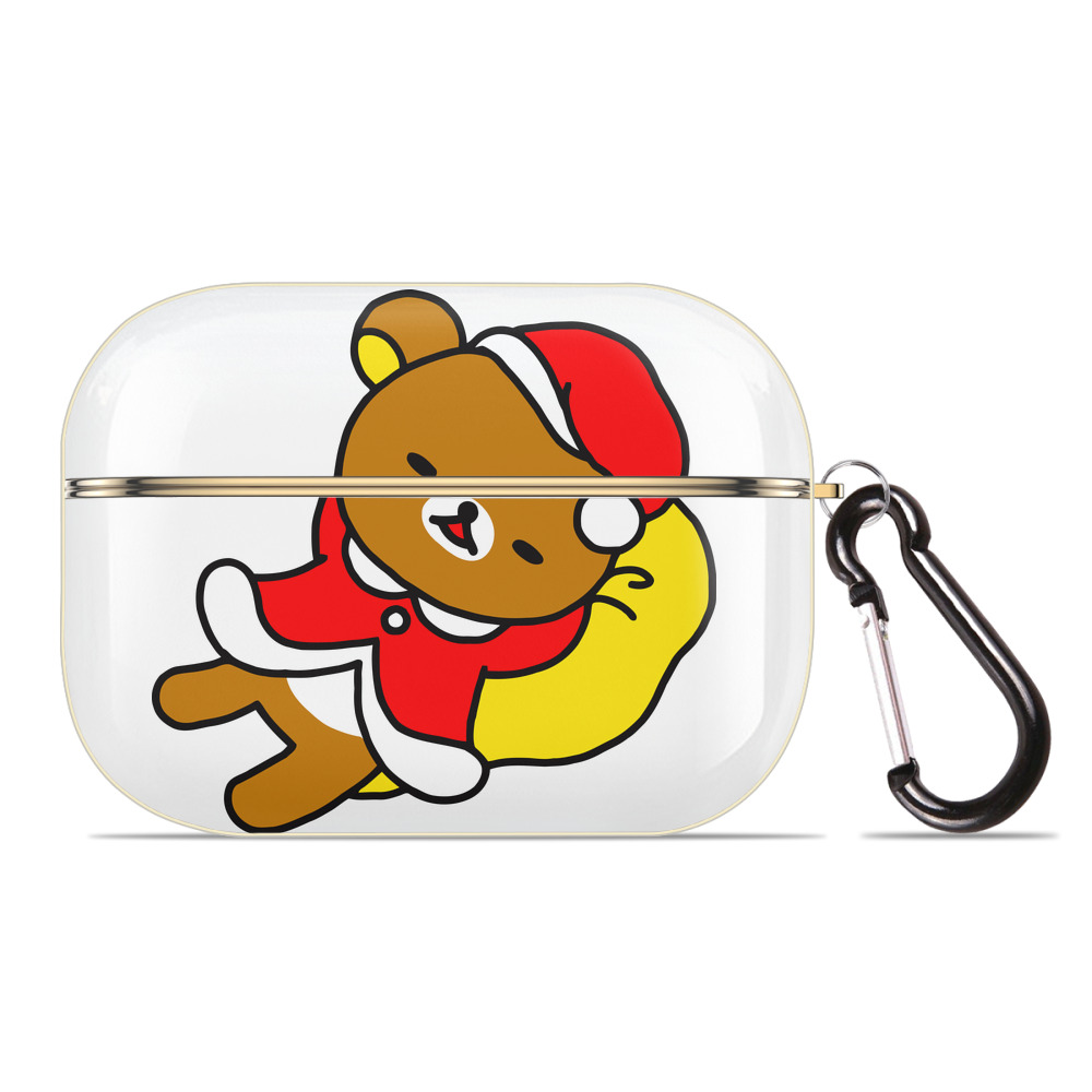 （画像用） リラックマ リラックマ キイロイトリ Rilakkuma Korilakkuma Kiiroitori 【AirPods Pro用】ハードシェル保護ケース｜耐衝撃・防指紋・カラビナ付き商品仕様