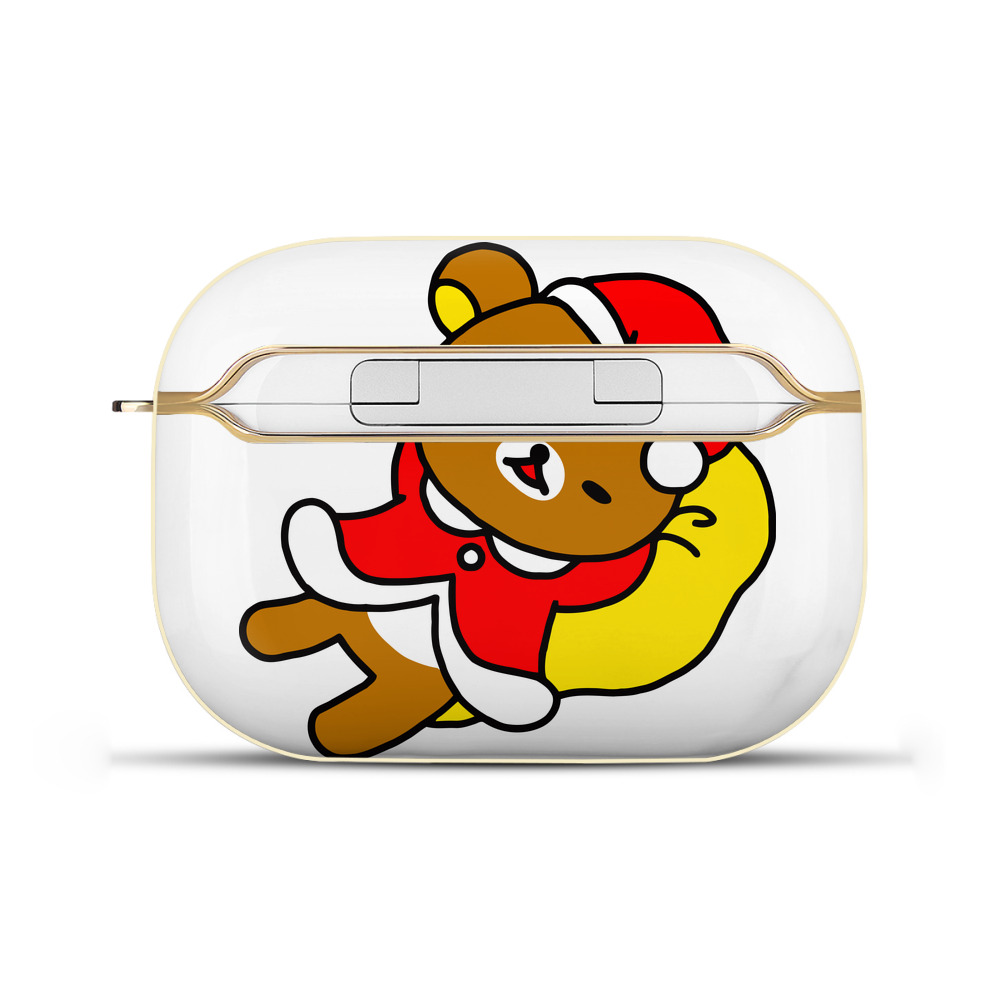 （画像用） リラックマ リラックマ キイロイトリ Rilakkuma Korilakkuma Kiiroitori 【AirPods Pro用】ハードシェル保護ケース｜耐衝撃・防指紋・カラビナ付き商品仕様