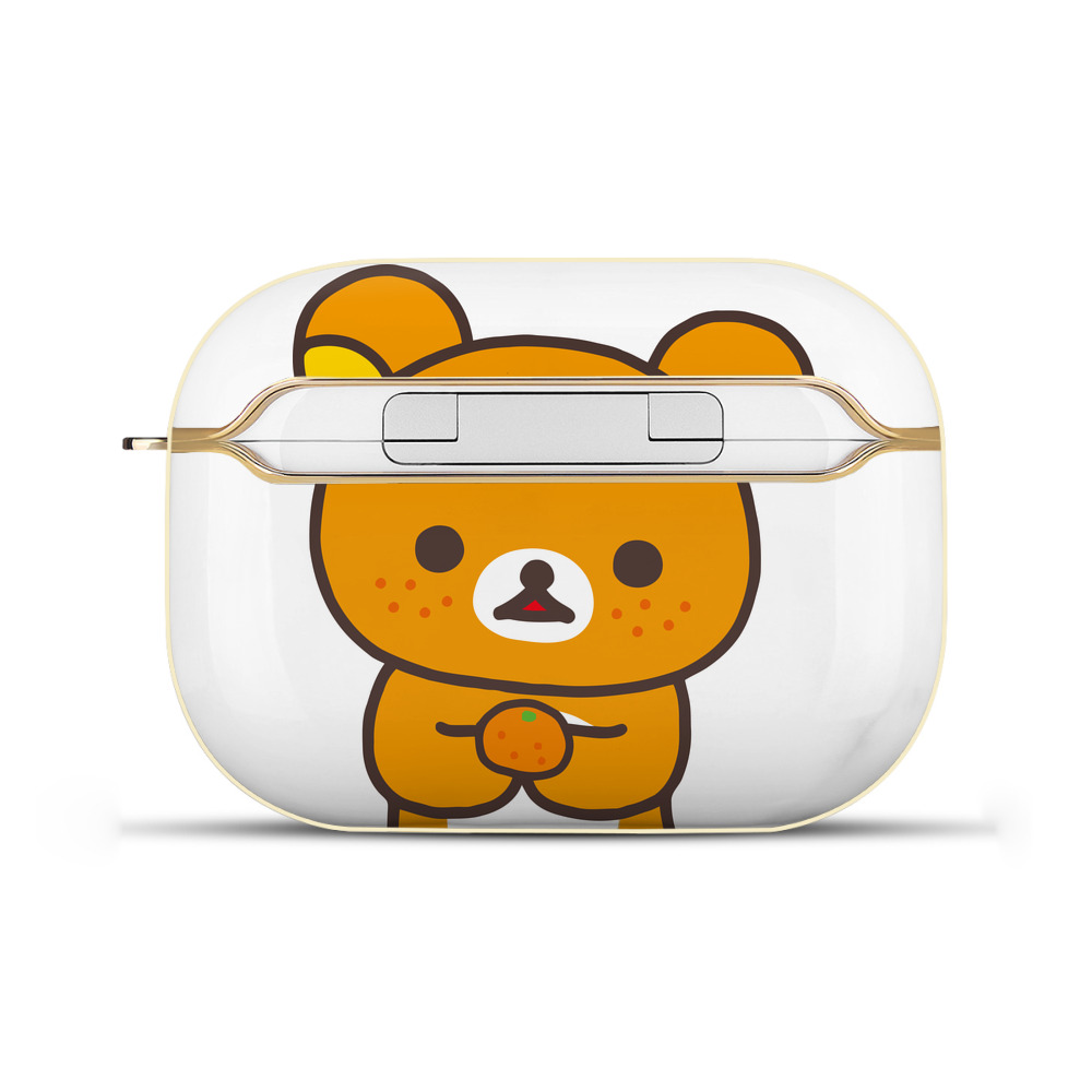 （画像用） リラックマ リラックマ キイロイトリ Rilakkuma Korilakkuma Kiiroitori 【AirPods Pro用】ハードシェル保護ケース｜耐衝撃・防指紋・カラビナ付き商品仕様