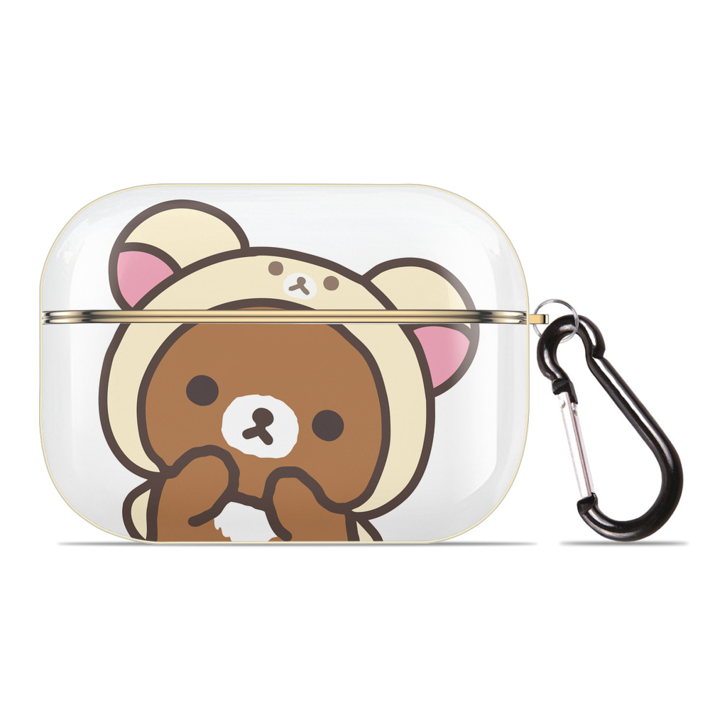 （画像用） リラックマ リラックマ キイロイトリ Rilakkuma Korilakkuma Kiiroitori 【AirPods Pro用】ハードシェル保護ケース｜耐衝撃・防指紋・カラビナ付き商品仕様