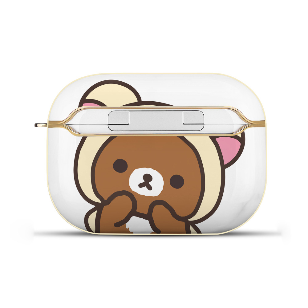 （画像用） リラックマ リラックマ キイロイトリ Rilakkuma Korilakkuma Kiiroitori 【AirPods Pro用】ハードシェル保護ケース｜耐衝撃・防指紋・カラビナ付き商品仕様