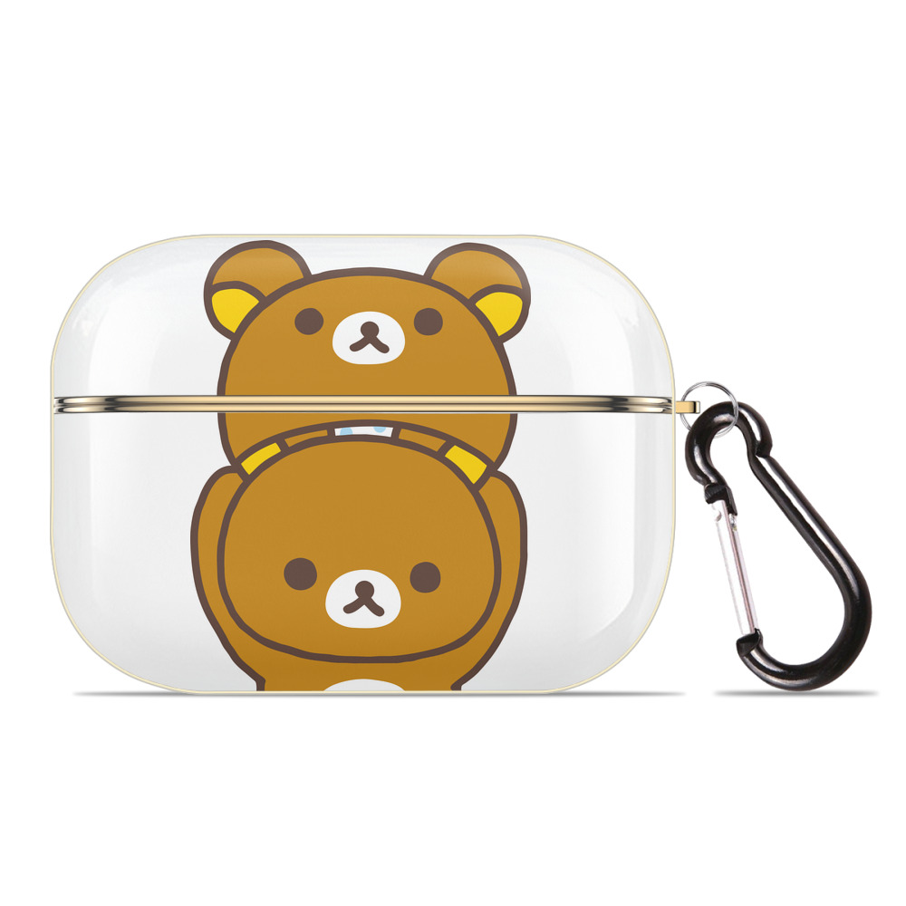 （画像用） リラックマ リラックマ キイロイトリ Rilakkuma Korilakkuma Kiiroitori 【AirPods Pro用】ハードシェル保護ケース｜耐衝撃・防指紋・カラビナ付き商品仕様