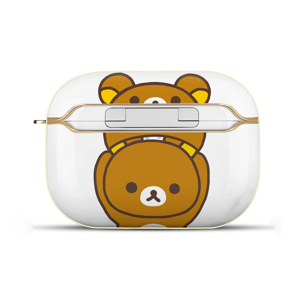 （画像用） リラックマ リラックマ キイロイトリ Rilakkuma Korilakkuma Kiiroitori 【AirPods Pro用】ハードシェル保護ケース｜耐衝撃・防指紋・カラビナ付き商品仕様