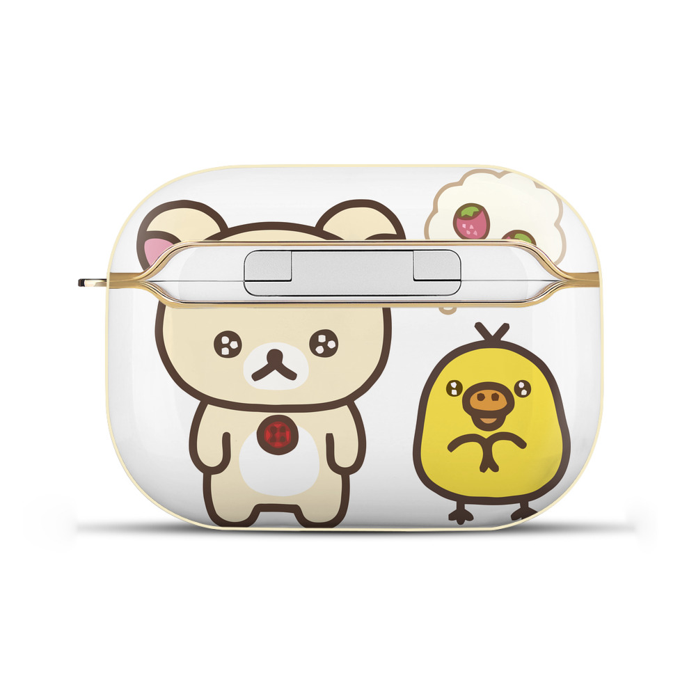 （画像用） リラックマ リラックマ キイロイトリ Rilakkuma Korilakkuma Kiiroitori 【AirPods Pro用】ハードシェル保護ケース｜耐衝撃・防指紋・カラビナ付き商品仕様