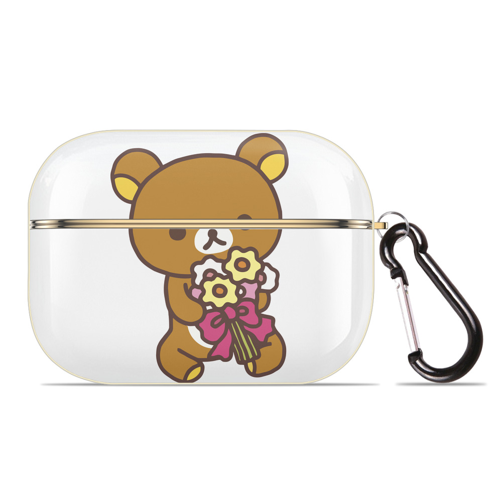 （画像用） リラックマ リラックマ キイロイトリ Rilakkuma Korilakkuma Kiiroitori 【AirPods Pro用】ハードシェル保護ケース｜耐衝撃・防指紋・カラビナ付き商品仕様