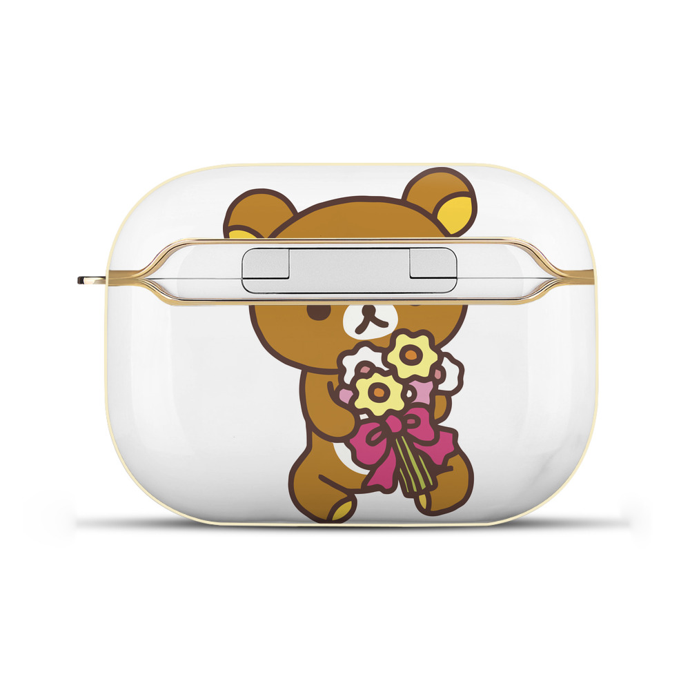（画像用） リラックマ リラックマ キイロイトリ Rilakkuma Korilakkuma Kiiroitori 【AirPods Pro用】ハードシェル保護ケース｜耐衝撃・防指紋・カラビナ付き商品仕様
