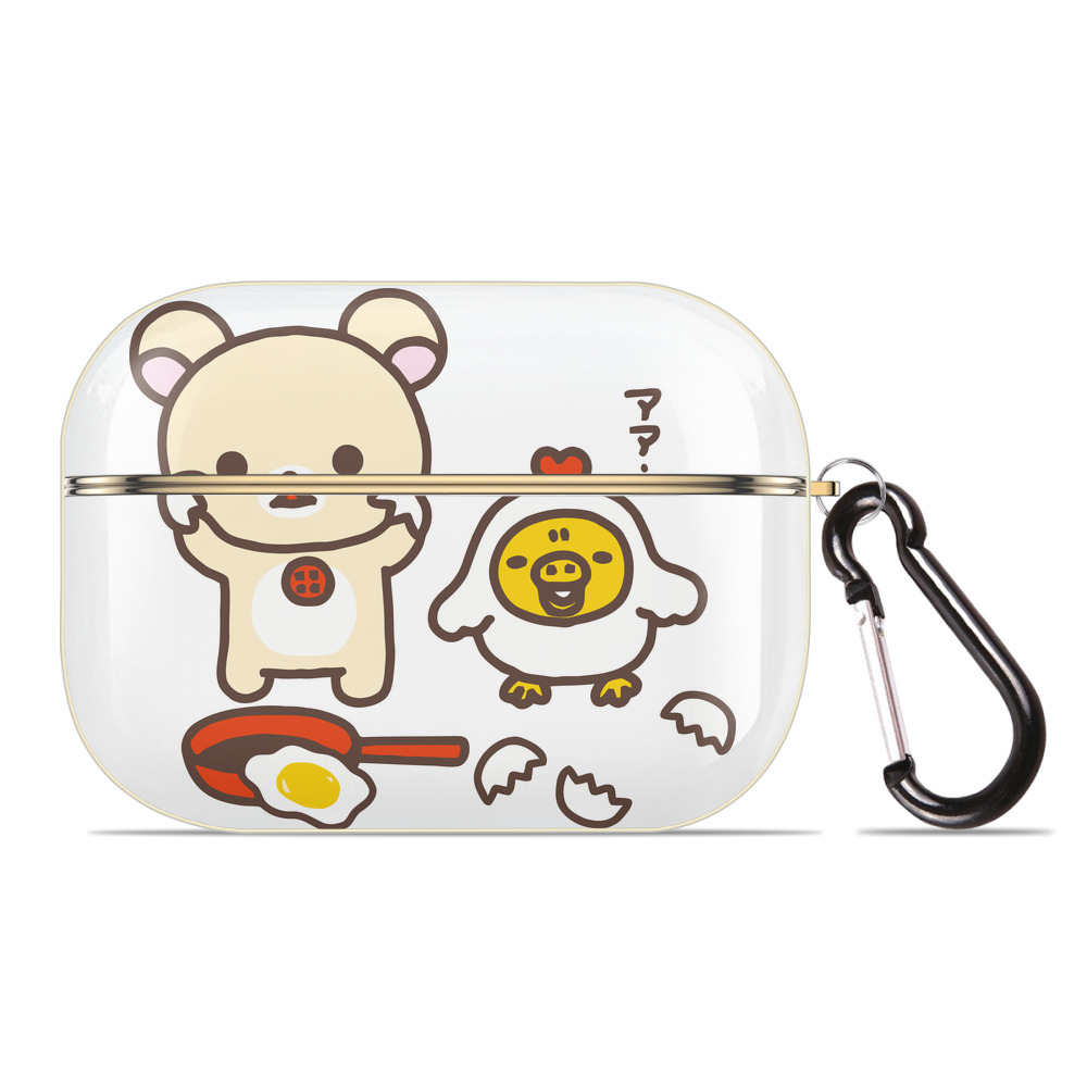 （画像用） リラックマ リラックマ キイロイトリ Rilakkuma Korilakkuma Kiiroitori 【AirPods Pro用】ハードシェル保護ケース｜耐衝撃・防指紋・カラビナ付き商品仕様