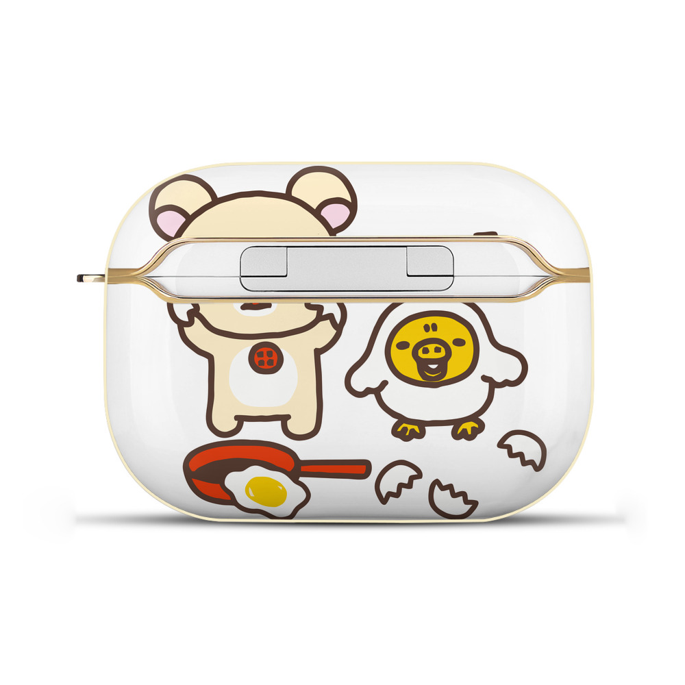 （画像用） リラックマ リラックマ キイロイトリ Rilakkuma Korilakkuma Kiiroitori 【AirPods Pro用】ハードシェル保護ケース｜耐衝撃・防指紋・カラビナ付き商品仕様