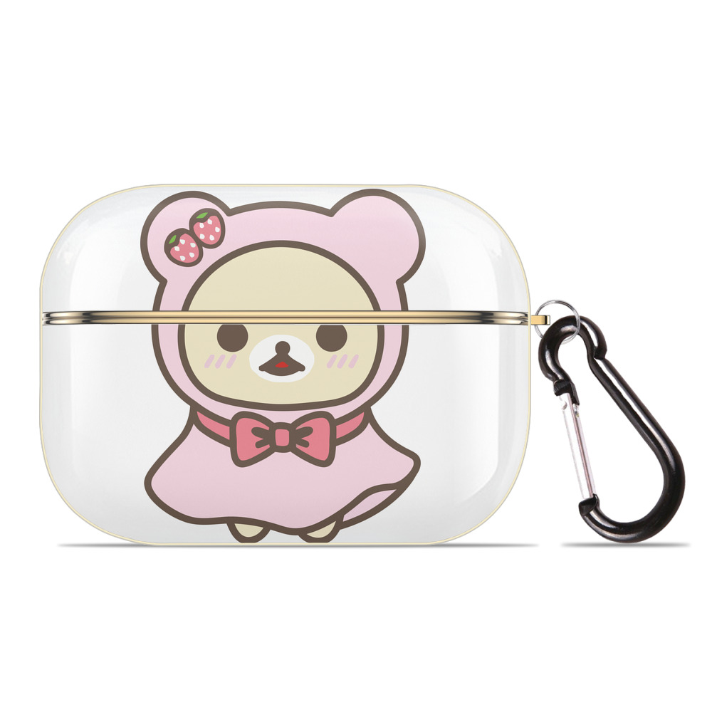（画像用） リラックマ リラックマ キイロイトリ Rilakkuma Korilakkuma Kiiroitori 【AirPods Pro用】ハードシェル保護ケース｜耐衝撃・防指紋・カラビナ付き商品仕様