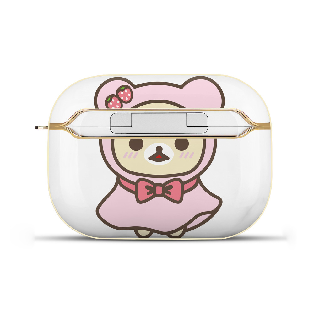 （画像用） リラックマ リラックマ キイロイトリ Rilakkuma Korilakkuma Kiiroitori 【AirPods Pro用】ハードシェル保護ケース｜耐衝撃・防指紋・カラビナ付き商品仕様