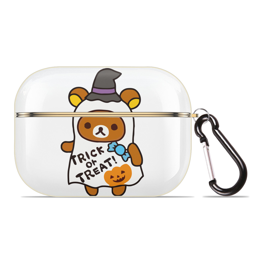 （画像用） リラックマ リラックマ キイロイトリ Rilakkuma Korilakkuma Kiiroitori 【AirPods Pro用】ハードシェル保護ケース｜耐衝撃・防指紋・カラビナ付き商品仕様