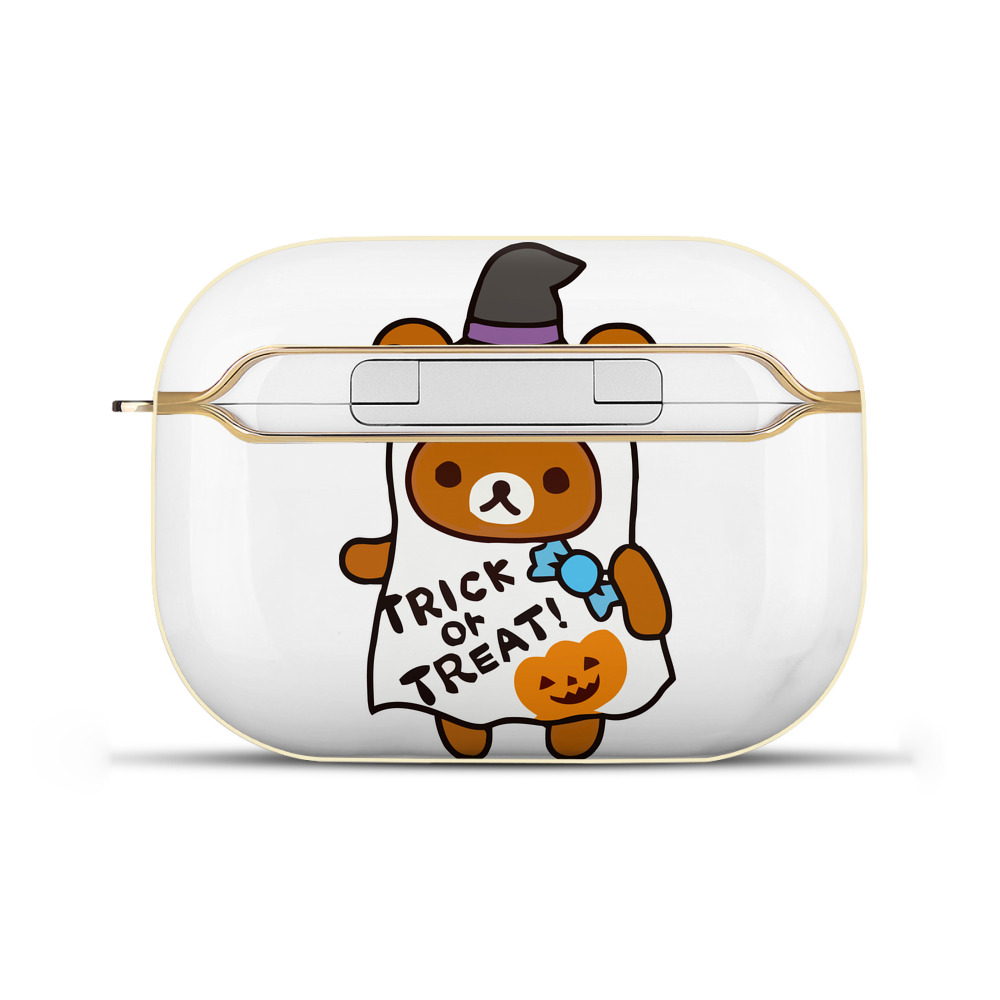 （画像用） リラックマ リラックマ キイロイトリ Rilakkuma Korilakkuma Kiiroitori 【AirPods Pro用】ハードシェル保護ケース｜耐衝撃・防指紋・カラビナ付き商品仕様