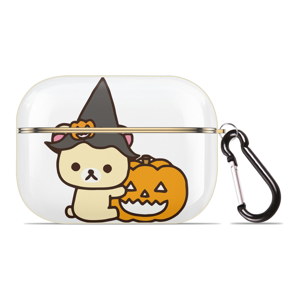 （画像用） リラックマ リラックマ キイロイトリ Rilakkuma Korilakkuma Kiiroitori 【AirPods Pro用】ハードシェル保護ケース｜耐衝撃・防指紋・カラビナ付き商品仕様