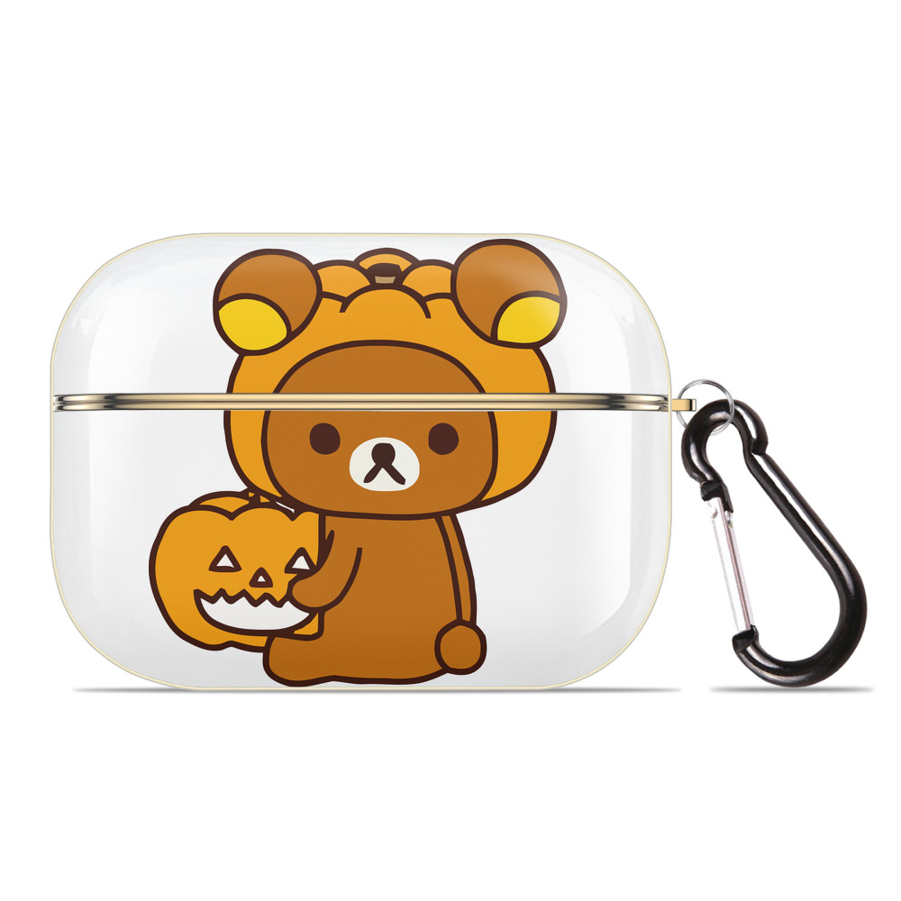 （画像用） リラックマ リラックマ キイロイトリ Rilakkuma Korilakkuma Kiiroitori 【AirPods Pro用】ハードシェル保護ケース｜耐衝撃・防指紋・カラビナ付き商品仕様