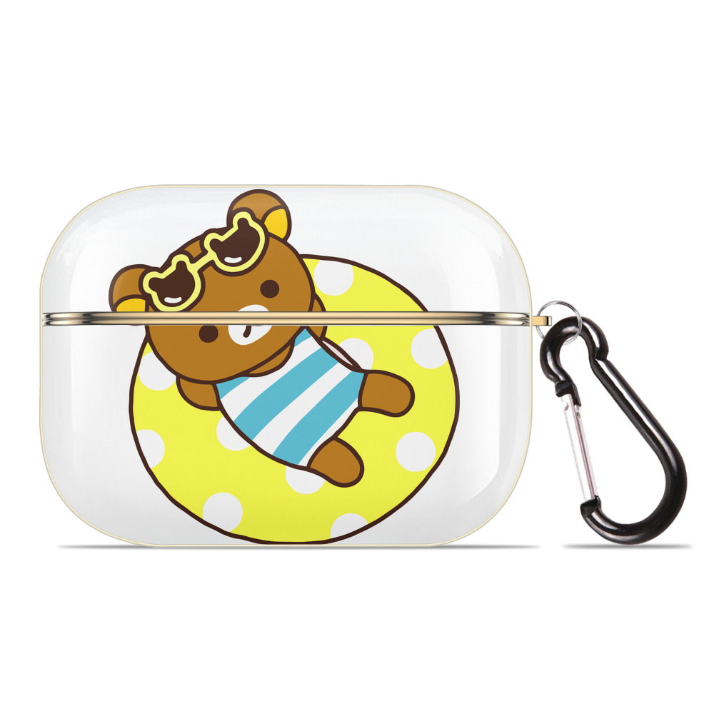 （画像用） リラックマ リラックマ キイロイトリ Rilakkuma Korilakkuma Kiiroitori 【AirPods Pro用】ハードシェル保護ケース｜耐衝撃・防指紋・カラビナ付き商品仕様