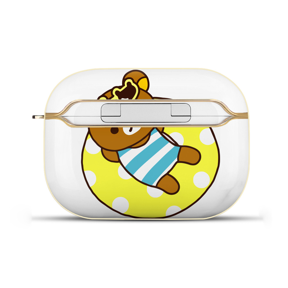 （画像用） リラックマ リラックマ キイロイトリ Rilakkuma Korilakkuma Kiiroitori 【AirPods Pro用】ハードシェル保護ケース｜耐衝撃・防指紋・カラビナ付き商品仕様