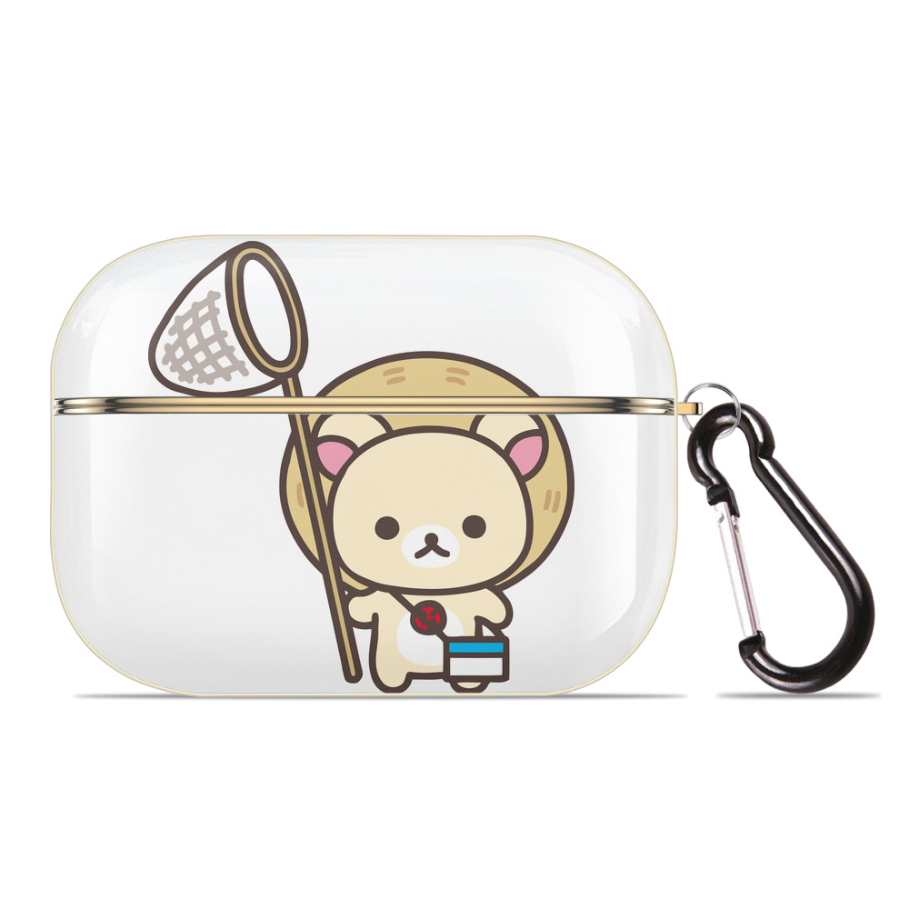 （画像用） リラックマ リラックマ キイロイトリ Rilakkuma Korilakkuma Kiiroitori 【AirPods Pro用】ハードシェル保護ケース｜耐衝撃・防指紋・カラビナ付き商品仕様