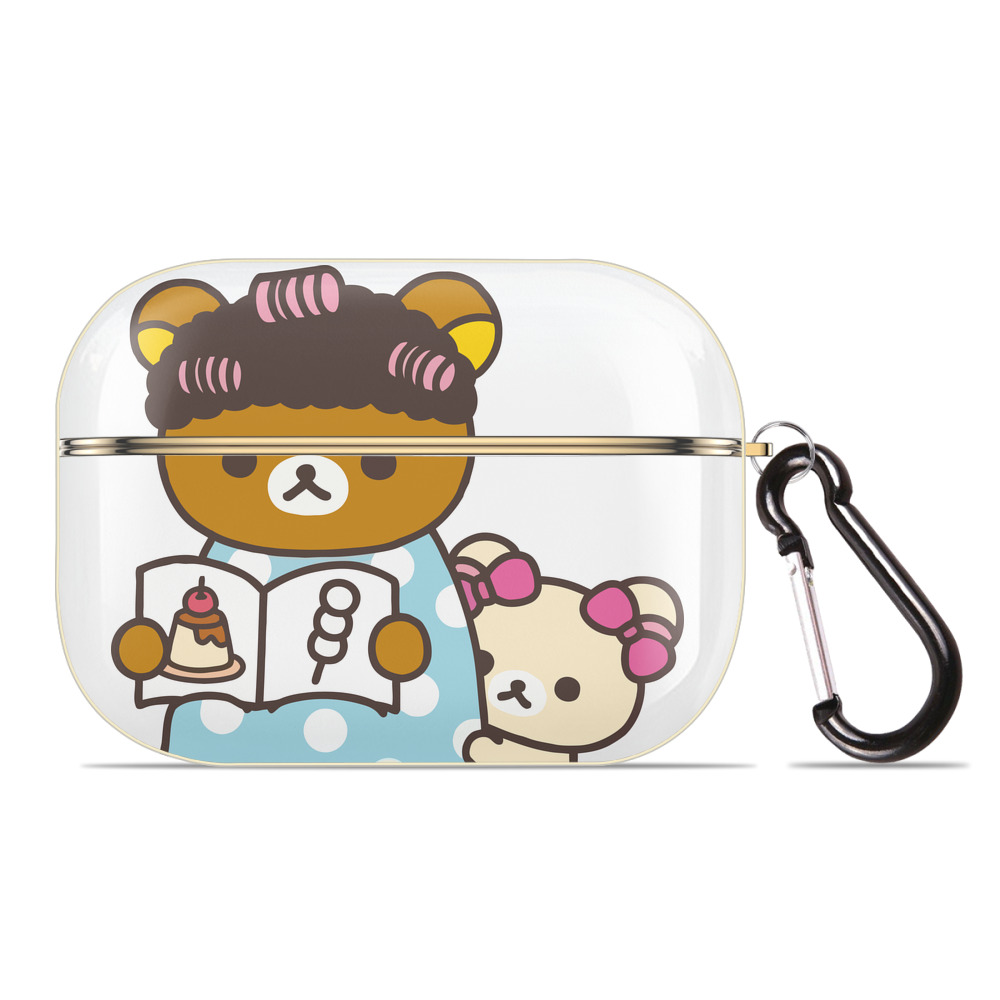 （画像用） リラックマ リラックマ キイロイトリ Rilakkuma Korilakkuma Kiiroitori 【AirPods Pro用】ハードシェル保護ケース｜耐衝撃・防指紋・カラビナ付き商品仕様