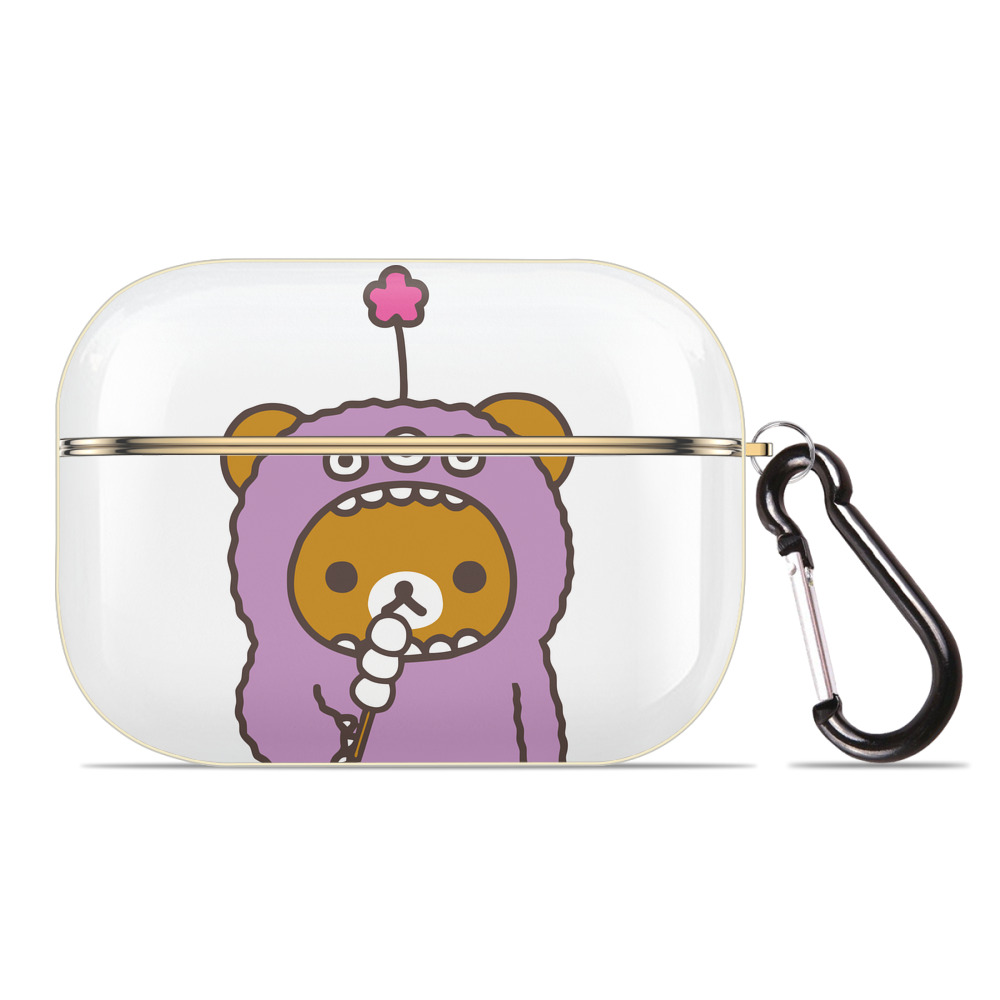 （画像用） リラックマ リラックマ キイロイトリ Rilakkuma Korilakkuma Kiiroitori 【AirPods Pro用】ハードシェル保護ケース｜耐衝撃・防指紋・カラビナ付き商品仕様