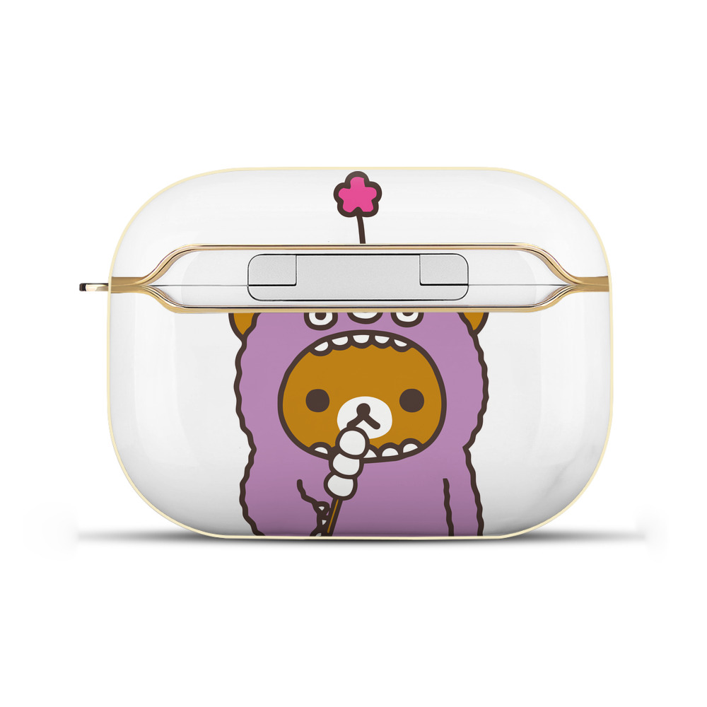 （画像用） リラックマ リラックマ キイロイトリ Rilakkuma Korilakkuma Kiiroitori 【AirPods Pro用】ハードシェル保護ケース｜耐衝撃・防指紋・カラビナ付き商品仕様