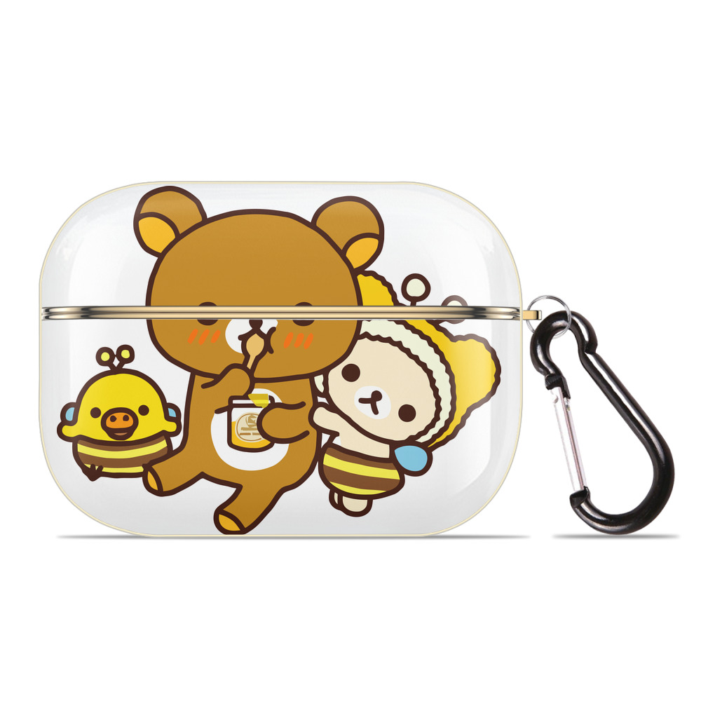 （画像用） リラックマ リラックマ キイロイトリ Rilakkuma Korilakkuma Kiiroitori 【AirPods Pro用】ハードシェル保護ケース｜耐衝撃・防指紋・カラビナ付き商品仕様
