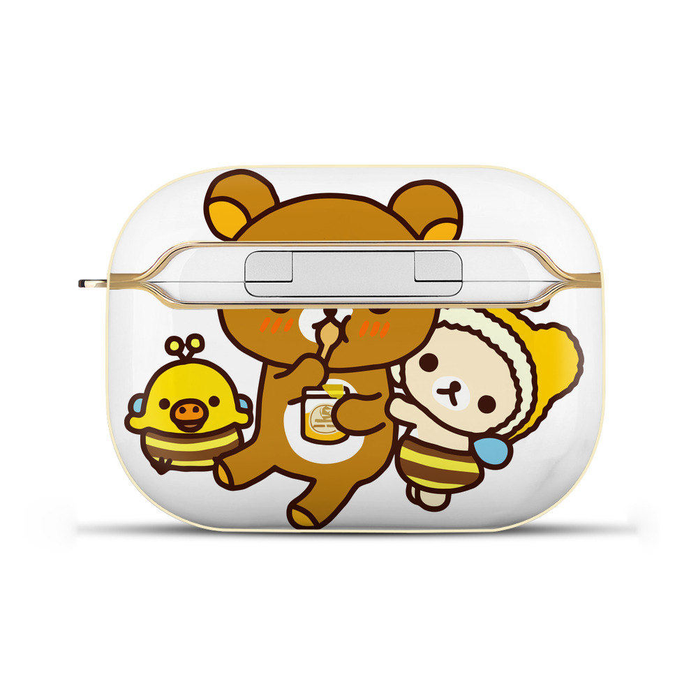 （画像用） リラックマ リラックマ キイロイトリ Rilakkuma Korilakkuma Kiiroitori 【AirPods Pro用】ハードシェル保護ケース｜耐衝撃・防指紋・カラビナ付き商品仕様