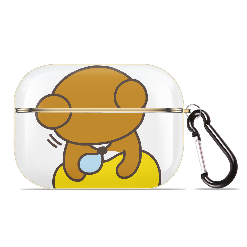 （画像用） リラックマ リラックマ キイロイトリ Rilakkuma Korilakkuma Kiiroitori 【AirPods Pro用】ハードシェル保護ケース｜耐衝撃・防指紋・カラビナ付き商品仕様