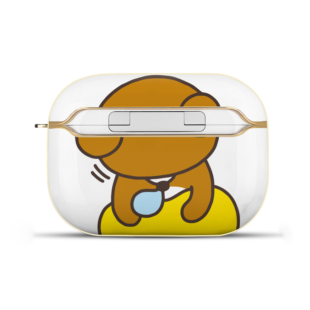 （画像用） リラックマ リラックマ キイロイトリ Rilakkuma Korilakkuma Kiiroitori 【AirPods Pro用】ハードシェル保護ケース｜耐衝撃・防指紋・カラビナ付き商品仕様