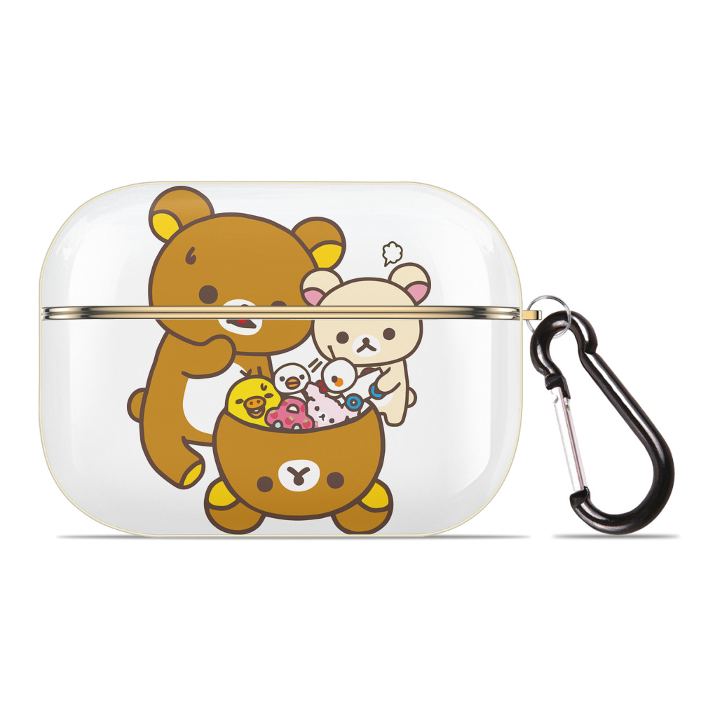 （画像用） リラックマ リラックマ キイロイトリ Rilakkuma Korilakkuma Kiiroitori 【AirPods Pro用】ハードシェル保護ケース｜耐衝撃・防指紋・カラビナ付き商品仕様
