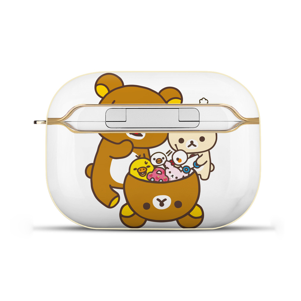 （画像用） リラックマ リラックマ キイロイトリ Rilakkuma Korilakkuma Kiiroitori 【AirPods Pro用】ハードシェル保護ケース｜耐衝撃・防指紋・カラビナ付き商品仕様