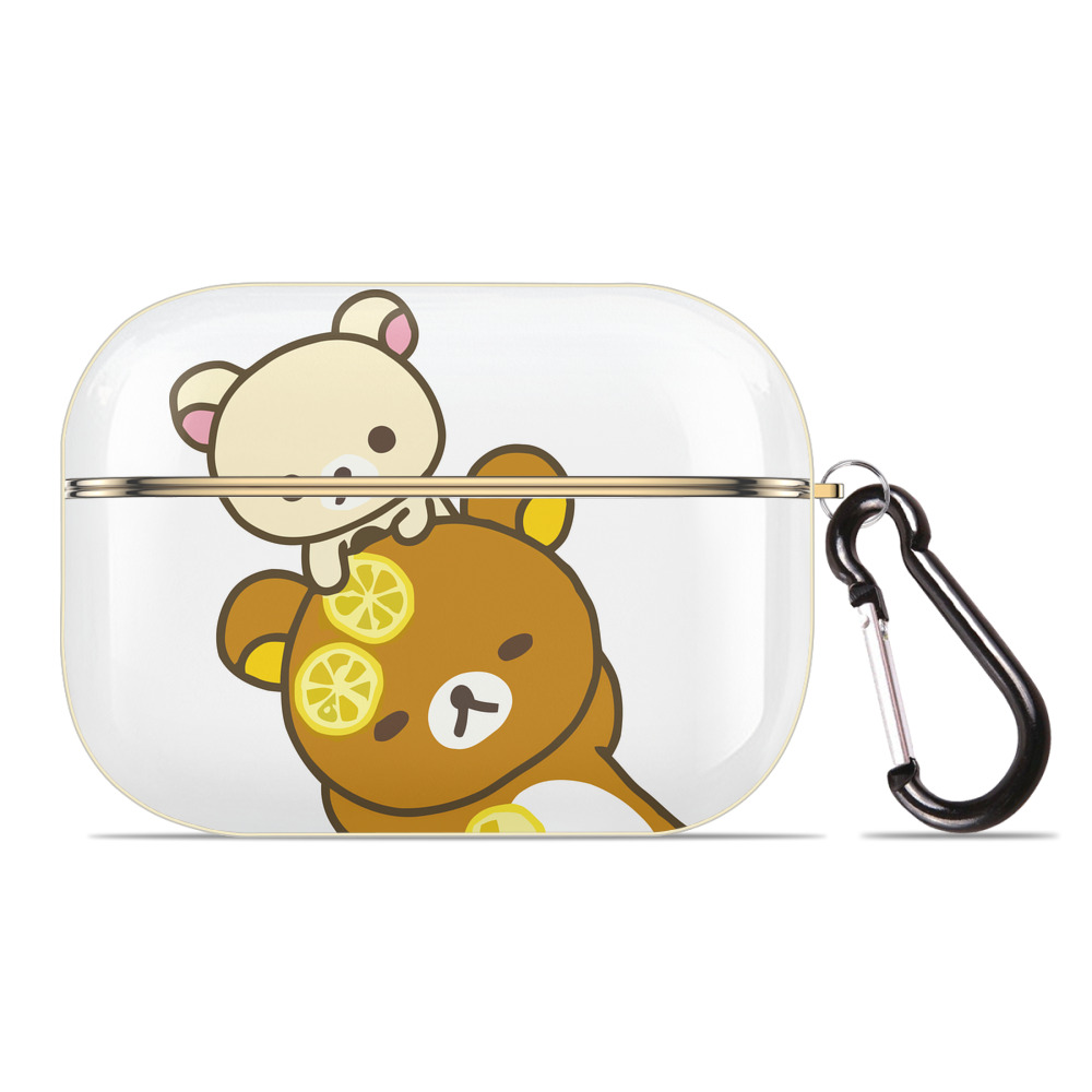 （画像用） リラックマ リラックマ キイロイトリ Rilakkuma Korilakkuma Kiiroitori 【AirPods Pro用】ハードシェル保護ケース｜耐衝撃・防指紋・カラビナ付き商品仕様