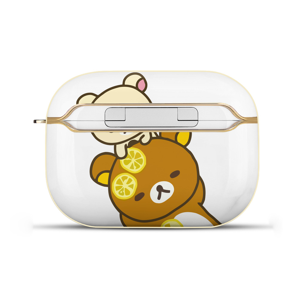 （画像用） リラックマ リラックマ キイロイトリ Rilakkuma Korilakkuma Kiiroitori 【AirPods Pro用】ハードシェル保護ケース｜耐衝撃・防指紋・カラビナ付き商品仕様