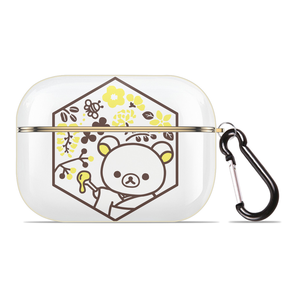 （画像用） リラックマ リラックマ キイロイトリ Rilakkuma Korilakkuma Kiiroitori 【AirPods Pro用】ハードシェル保護ケース｜耐衝撃・防指紋・カラビナ付き商品仕様
