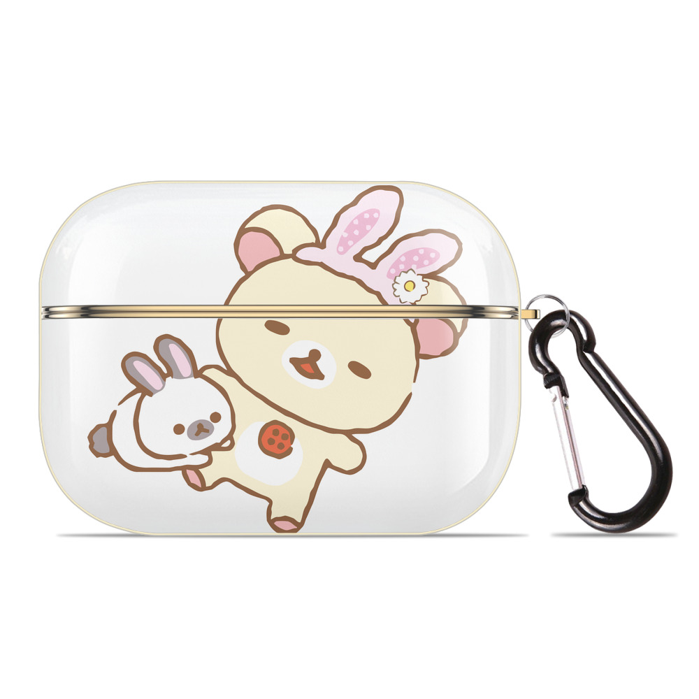 （画像用） リラックマ リラックマ キイロイトリ Rilakkuma Korilakkuma Kiiroitori 【AirPods Pro用】ハードシェル保護ケース｜耐衝撃・防指紋・カラビナ付き商品仕様