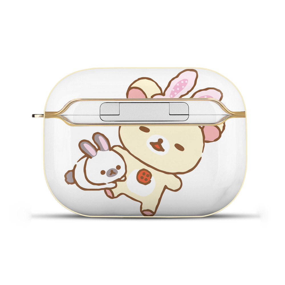 （画像用） リラックマ リラックマ キイロイトリ Rilakkuma Korilakkuma Kiiroitori 【AirPods Pro用】ハードシェル保護ケース｜耐衝撃・防指紋・カラビナ付き商品仕様