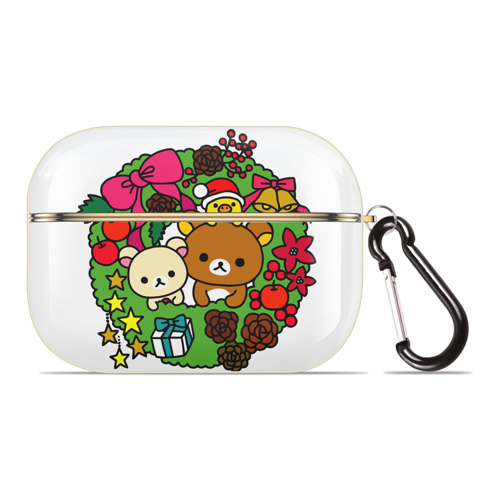 （画像用） リラックマ リラックマ キイロイトリ Rilakkuma Korilakkuma Kiiroitori 【AirPods Pro用】ハードシェル保護ケース｜耐衝撃・防指紋・カラビナ付き商品仕様