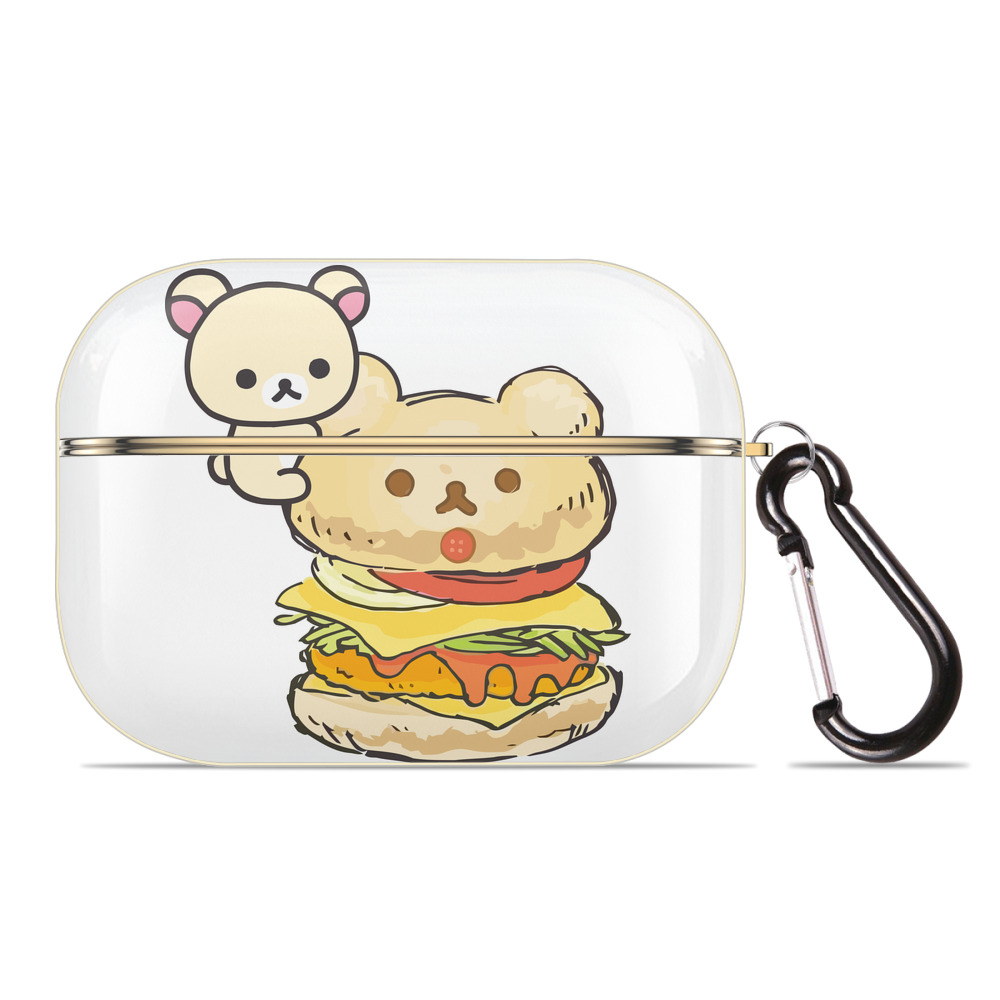 （画像用） リラックマ リラックマ キイロイトリ Rilakkuma Korilakkuma Kiiroitori 【AirPods Pro用】ハードシェル保護ケース｜耐衝撃・防指紋・カラビナ付き商品仕様